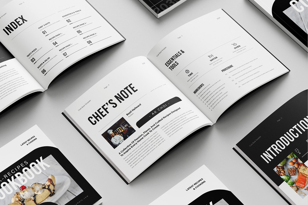 Cookbook Template | Square, a Brochure Template by Spark_Creative (Photo 2 of 13)