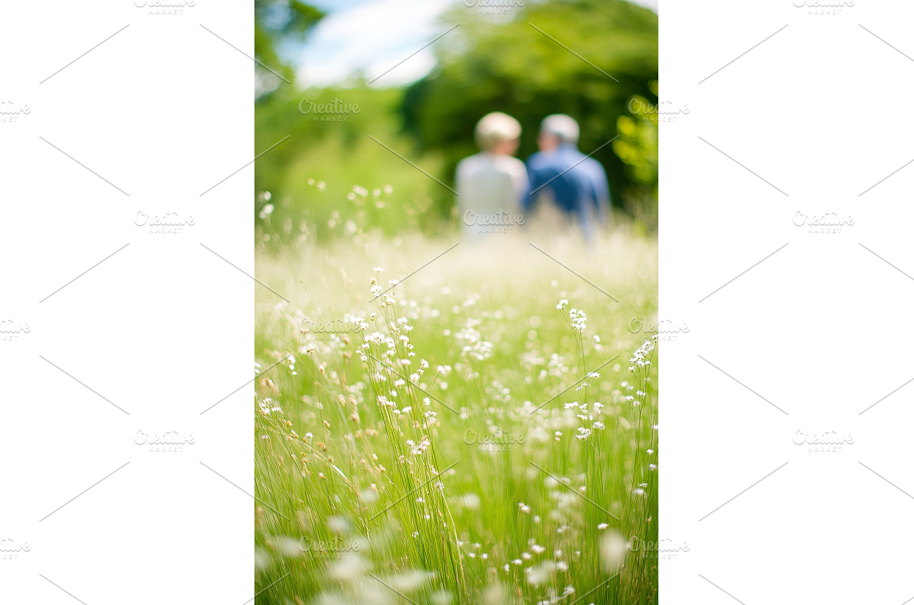 Blurred view of elderly couple, an Abstract Photo by Lermont51