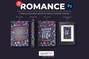 ROMANCE Book Cover Templates Bundle