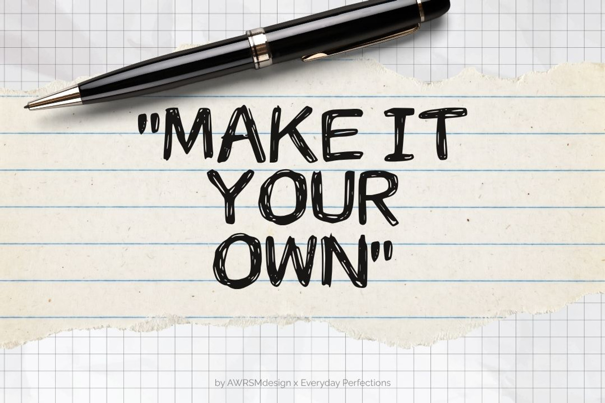Dashle | A Doodle Decorative Font, a Handwritten Font by Everyday Perfection (Photo 4 of 5)