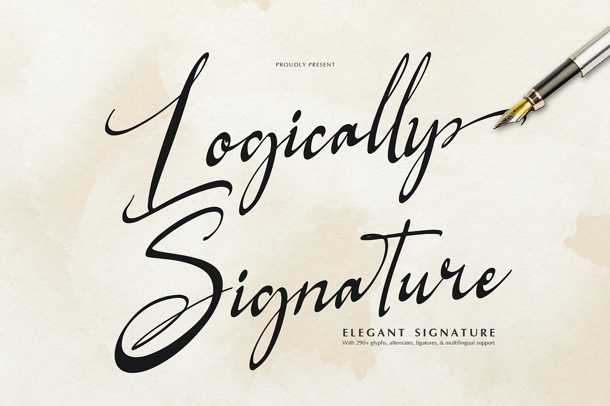 Logically Signature | Elegant Signat, a Sans Serif Font by gracetype_studio (Photo 1 of 12)