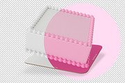 Edible cake Mockup set. PSD mockup., a Product Mockup by NatalyaZelenova (Thumbnail 4 of 5)