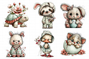 Whimsical Easter Animals Clipart PNG, an Illustration by Daily.Designs (Thumbnail 4 of 8)