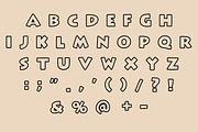 Creative Outline Font, a Font by Fourteen Letter (Thumbnail 6 of 8)
