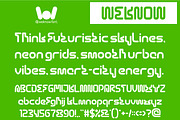 Cyber City font, a Font by weknow (Thumbnail 5 of 8)
