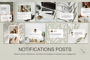 Sage Green Instagram templates Canva, a Social Media Template by Templates Boutique (Thumbnail 5 of 8)