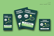 Tennis Tournament Flyer Set, a Flyer Template by Siska Arista (Thumbnail 1 of 2)