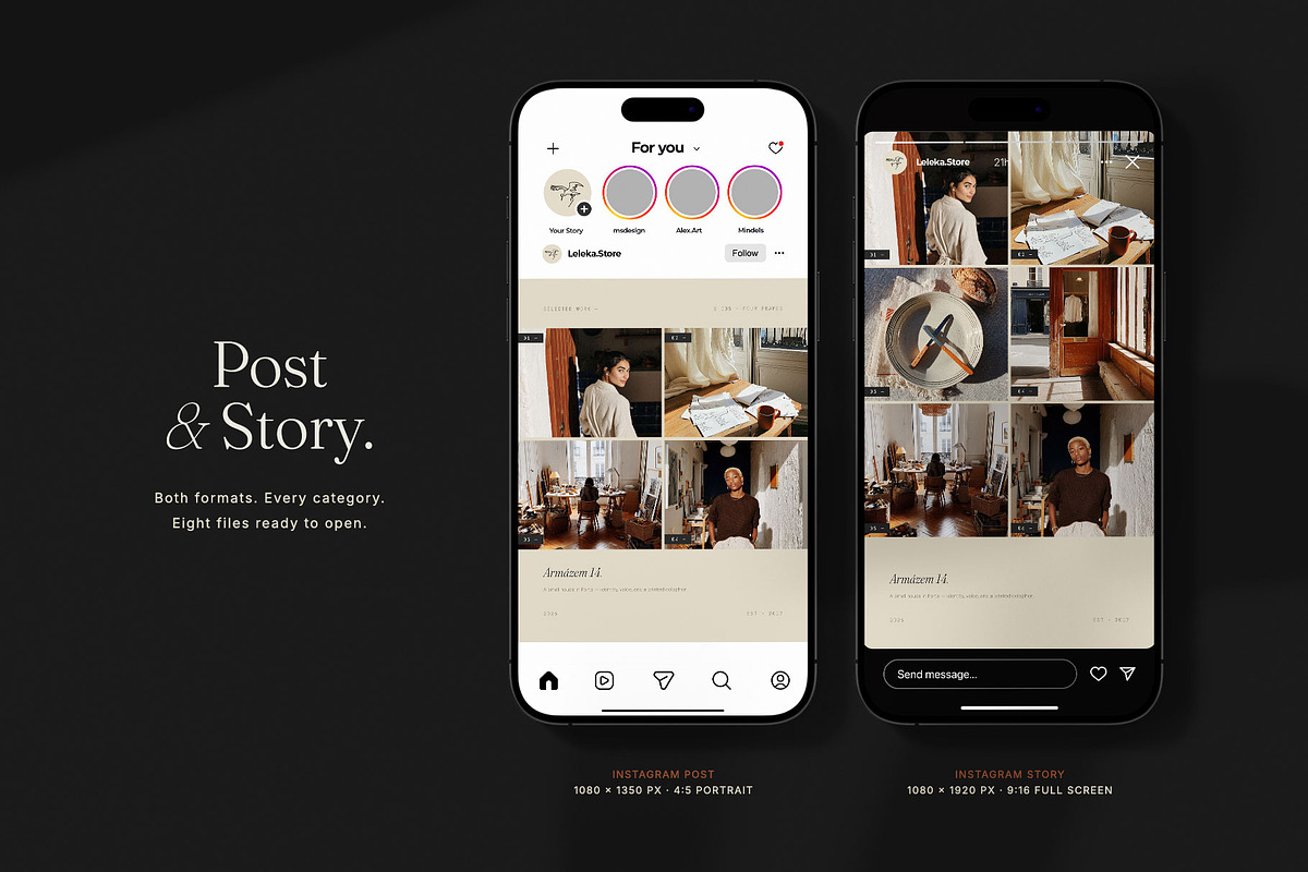 MARGAUX / Instagram Post & Stories, a Social Media Template by Leleka.Store (Photo 15 of 17)