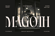 Magoth Modern Serif Display Font