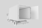 Box truck, a Cups & Container Mockup by iLexx (Thumbnail 3 of 3)
