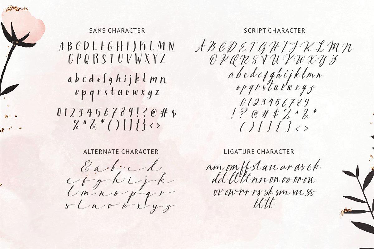 Dusty Garden - Handwriting Font Duo, a Handwritten Font by Sarid Ezra (Photo 9 of 9)