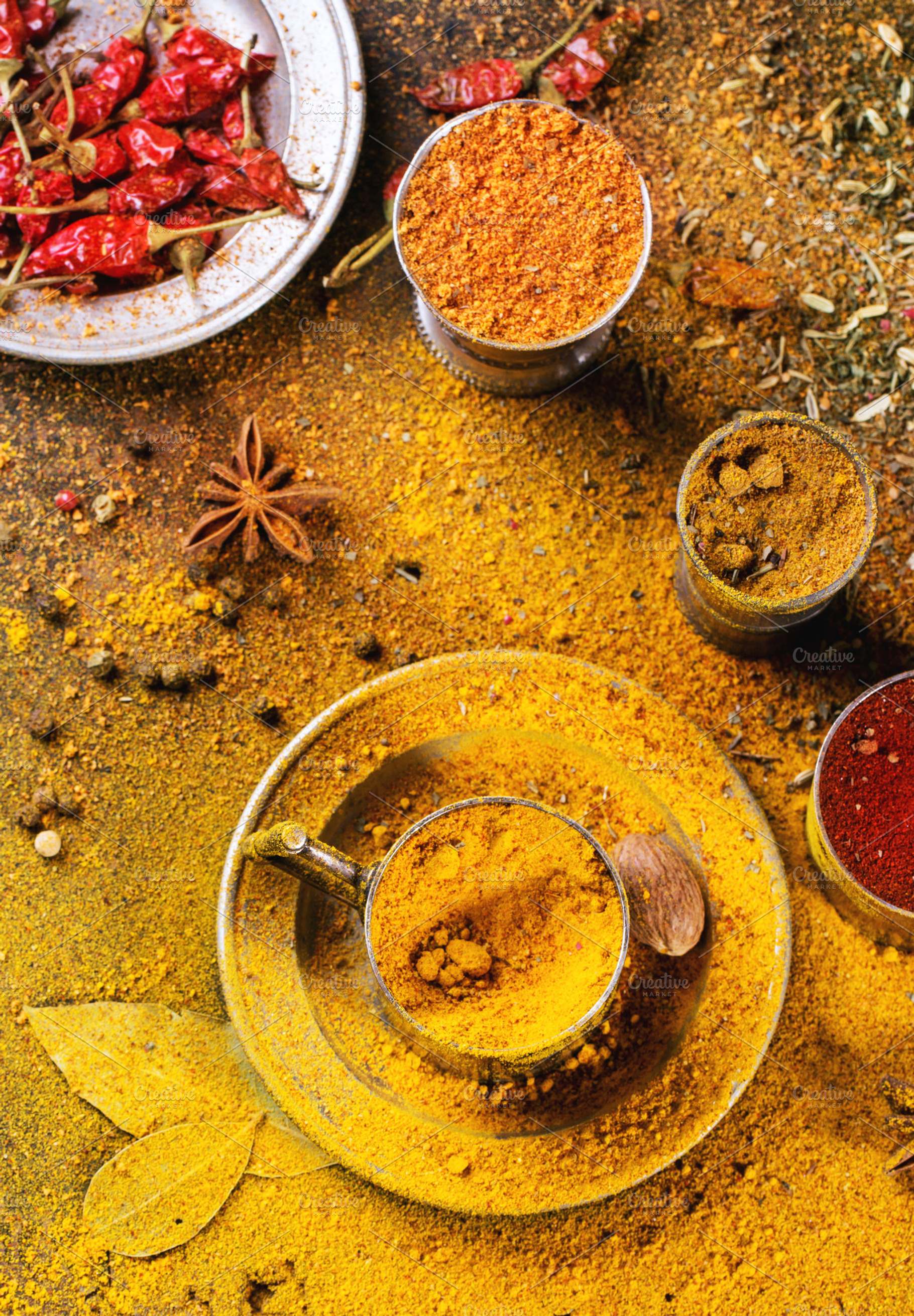 Mix of spices featuring spices, spice, and pepper
