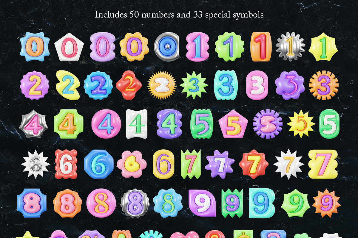 3D Ransom Notes Inflated Graphics, a Graphic by LarysaZabrotskaya (Photo 4 of 11)