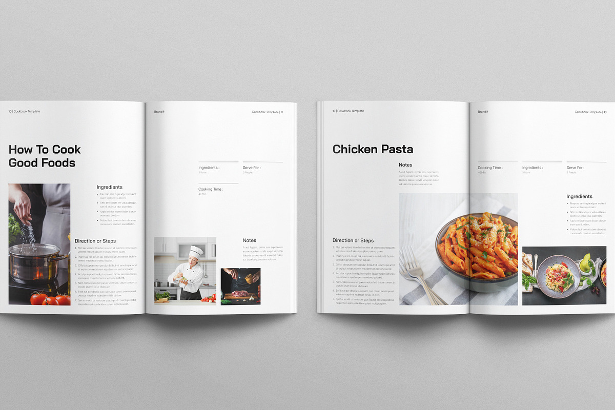 Cookbook Template, a Brochure Template by E-Type (Photo 5 of 7)
