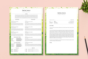 Water Color CV-Resume Tempalate *C