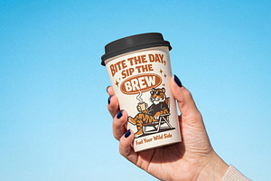 Paper Coffee Cup Mockup, a Cups & Container Mockup by Designer Dude