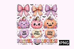 Cute Pastel Pumpkin PNG Set, a Seasonal Illustration by Creative Art