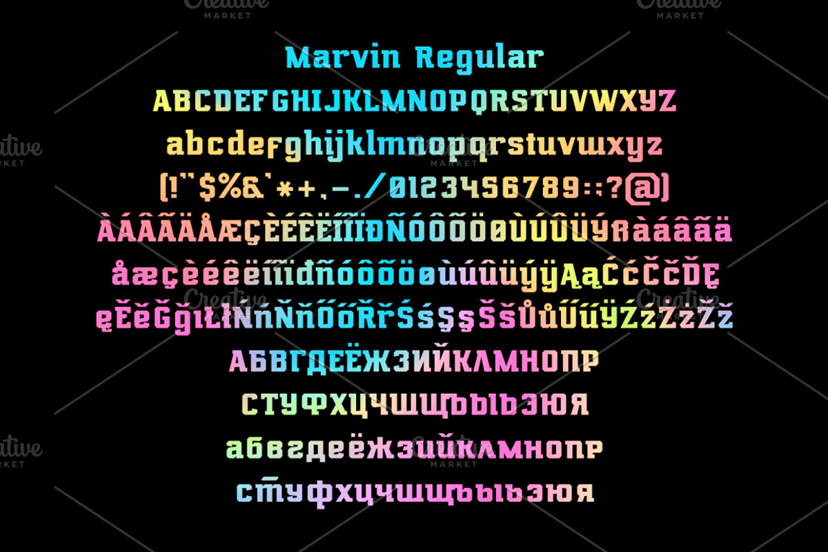 Marvin regular & oblique preview 2