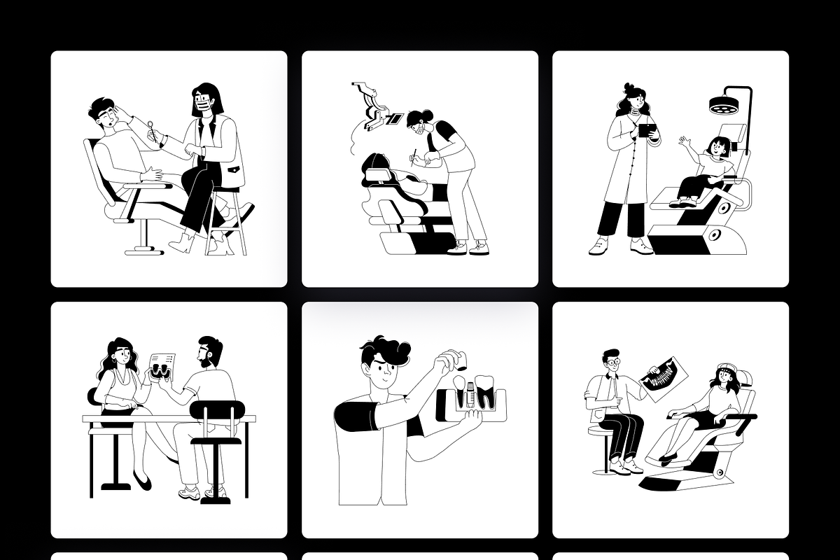 Animated Dentist Activities, a Person Illustration by Prosymbols (Photo 9 of 11)