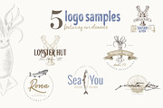 4 IN 1 ORGANIC LOGO ELEMENTS, a Food Illustration by Friendly Label (Thumbnail 13 of 13)