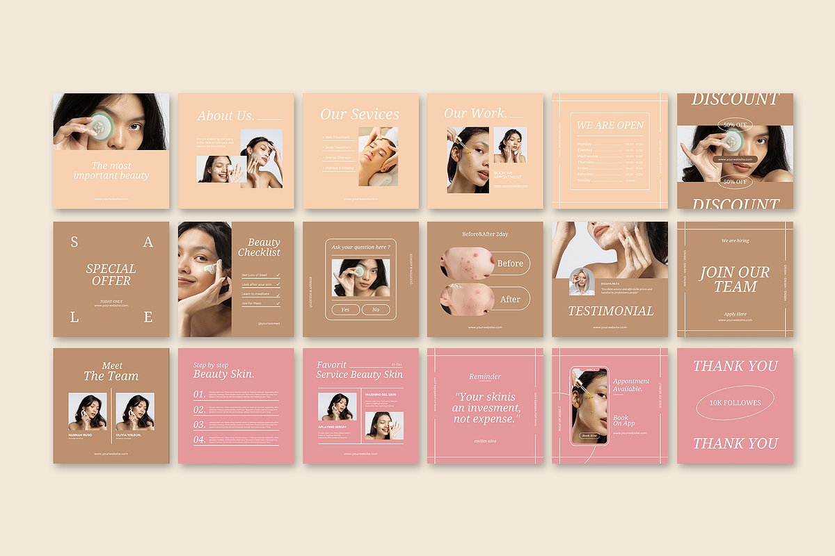 Beauty Skincare | Social Media Kit, a Social Media Template by ONESADYA (Photo 4 of 9)