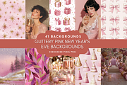 Pink New Year's Eve Background, a Background Graphic by NadiaTheronArt (Thumbnail 1 of 5)