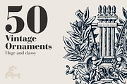 50 Vintage Ornaments, an Illustration by MARTINI Type Designer (Thumbnail 1 of 3)