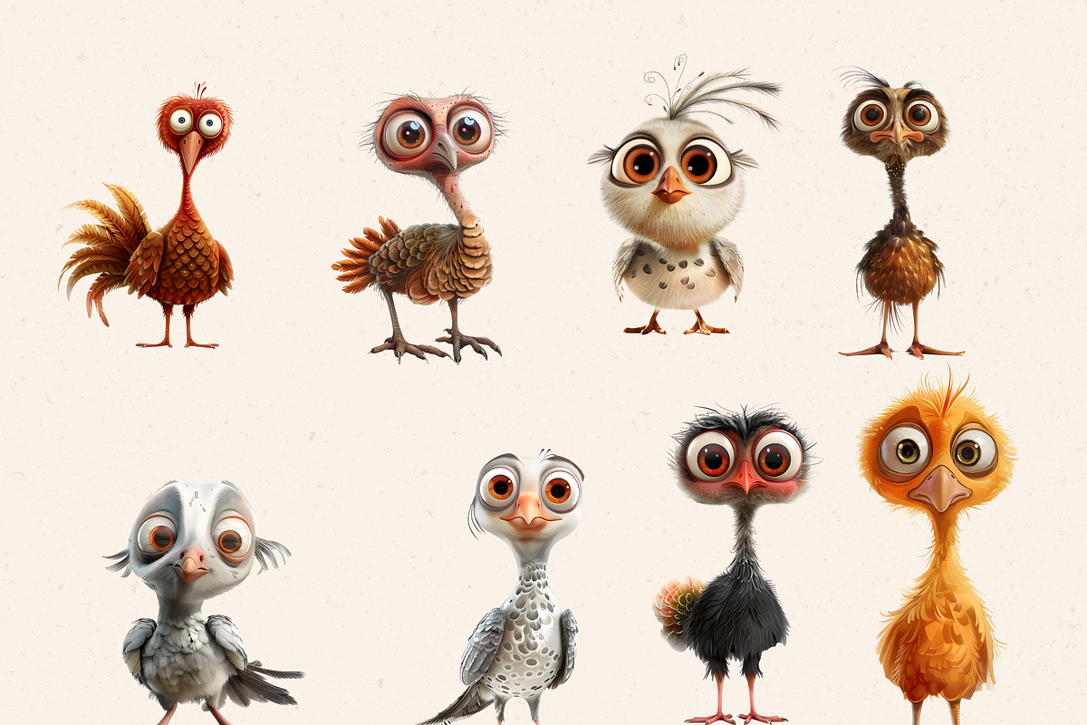 QUIRKY FARM ANIMALS CLIPART BUNDLE, an Animal Illustration by Daring Digies (Photo 5 of 10)