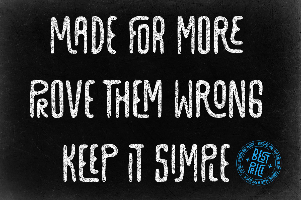 SloganTee Cracked Uppercase font, a Font by akropol (Photo 6 of 6)