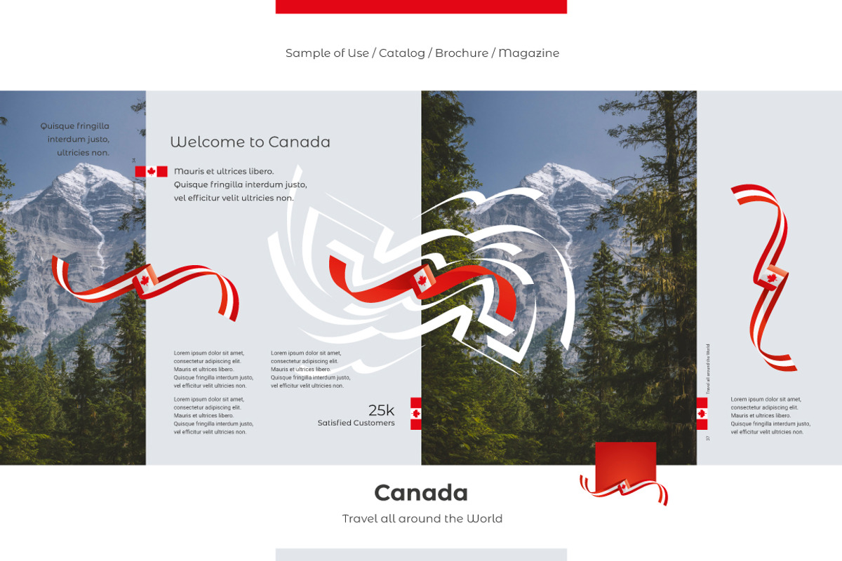 Canada flag ribbon vector, a Templates & Theme by Simbos (Photo 5 of 9)