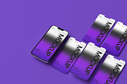 10 psd Multiscreen Iphone Mockup, an iPhone Mockup by East Gallery (Thumbnail 6 of 10)