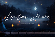 Lentera Jiwa - Modern Script Font, a Handwritten Font by Geelator Studio (Thumbnail 1 of 11)