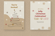 Christmas Invitation Card, a Stationery Template by MightyDesign (Thumbnail 2 of 6)