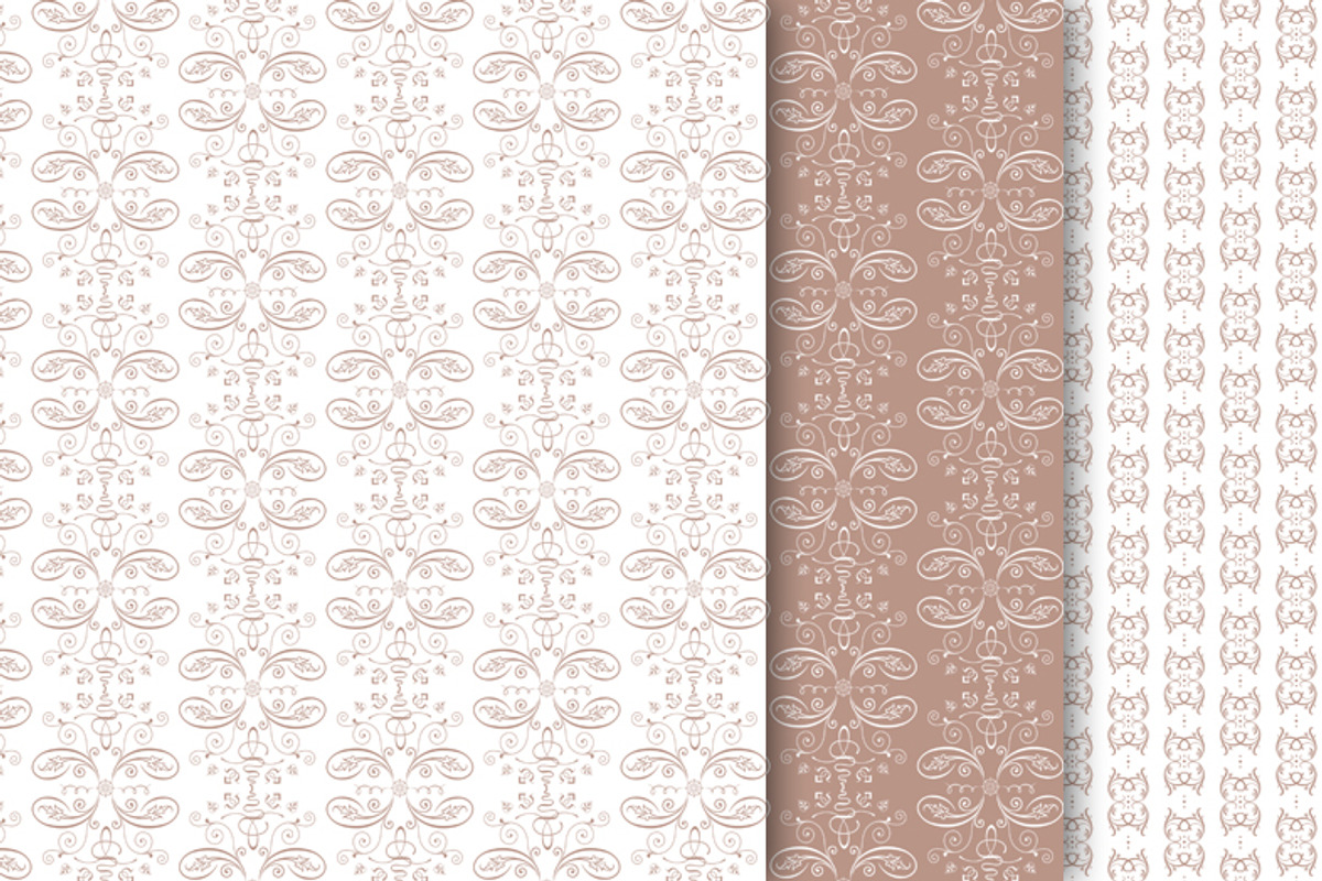 Elegant Damask Digital Paper preview 2