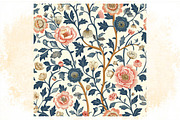 Vintage William Morris Style Floral, a Pattern Graphic by SVGArt (Thumbnail 9 of 9)