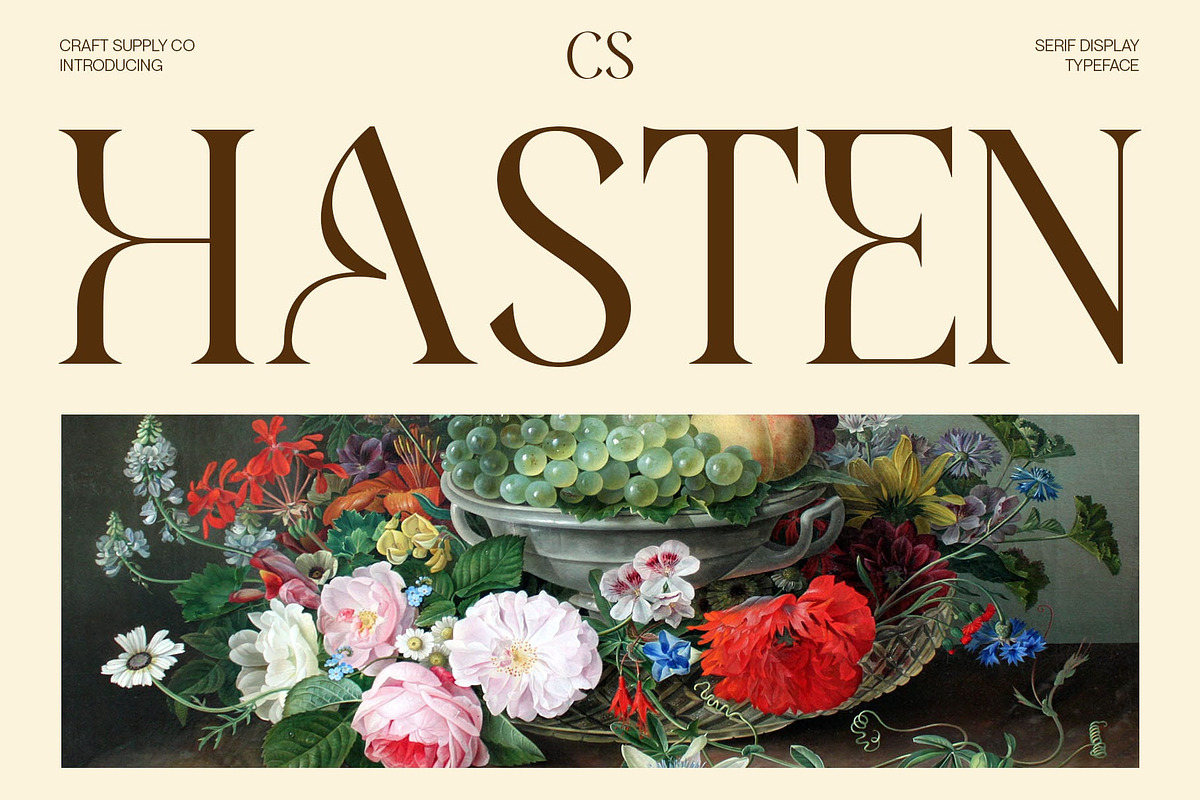 CS Hasten – Elegant Font, a Serif Font by Craft Supply Co. (Photo 1 of 8)