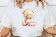 Whimsical Summer Teddy bear clipart, an Illustration by Designworld (Thumbnail 5 of 8)