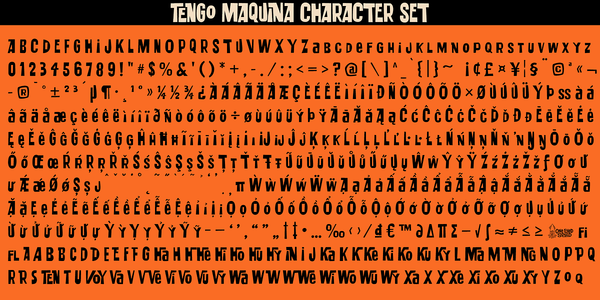 Tengo Maquina, a Handwritten Font by One Eyed Squid (Photo 6 of 6)
