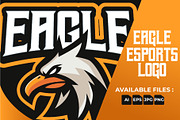 Eagle Esports Logo Templates, a Branding & Logo Template by kidzdsgn (Thumbnail 1 of 4)