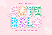 Simple Dots - Polka Dot Display Font, a Sans Serif Font by KiddoGlyphs Studio (Thumbnail 3 of 3)