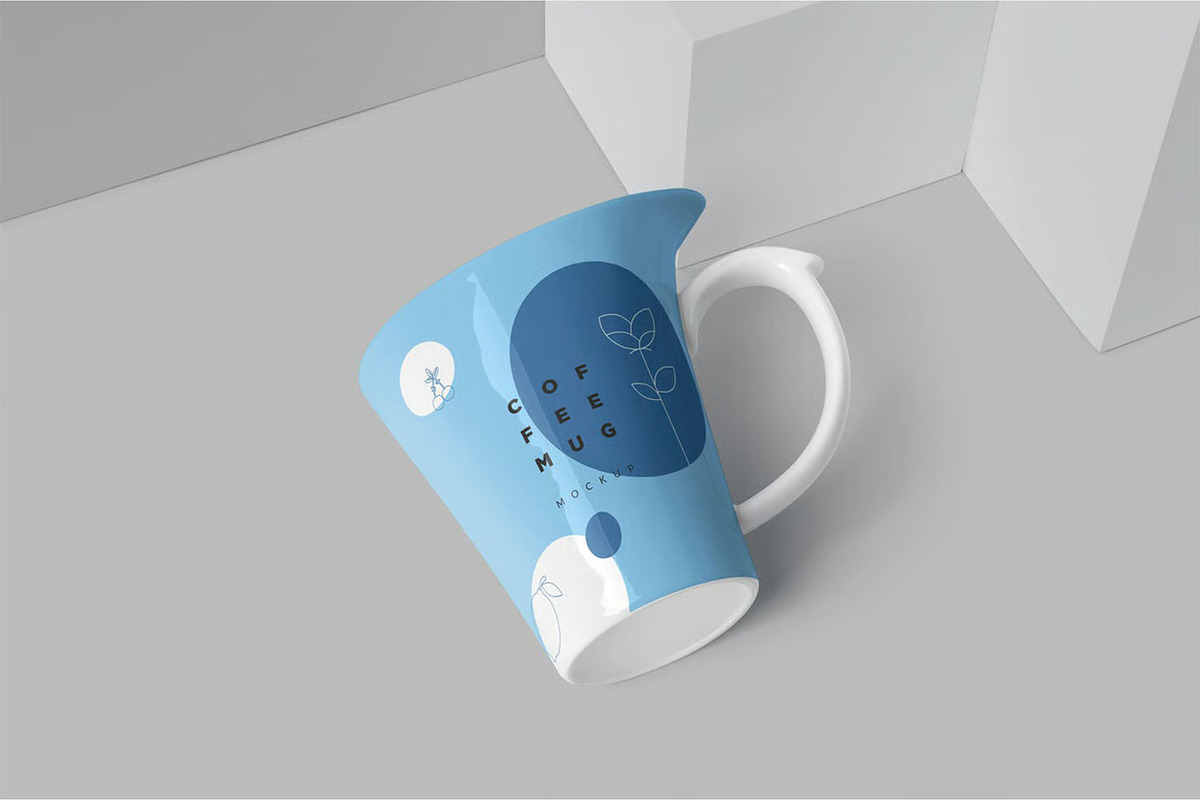 4 Awesome Coffee Mug Mockups, a Cups & Container Mockup by megostudi0 (Photo 5 of 6)