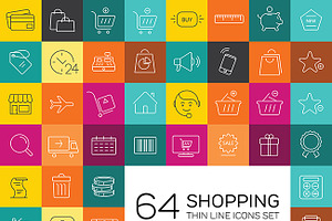 E-commerce And Shopping Icons.