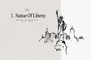 Sketches of The New York City, a Work Illustration by TheMountBirdStudio (Thumbnail 2 of 5)
