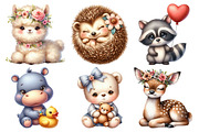 Nursery Animals Clipart, an Illustration by Pixels.Craft (Thumbnail 3 of 7)