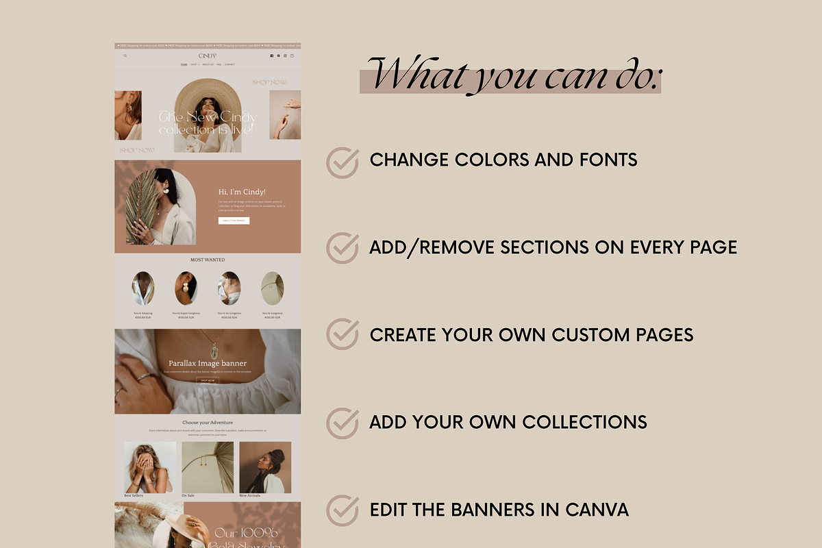 Cindy - Boho Shopify Theme, a Shopify Template by Studio Zash (Photo 6 of 14)