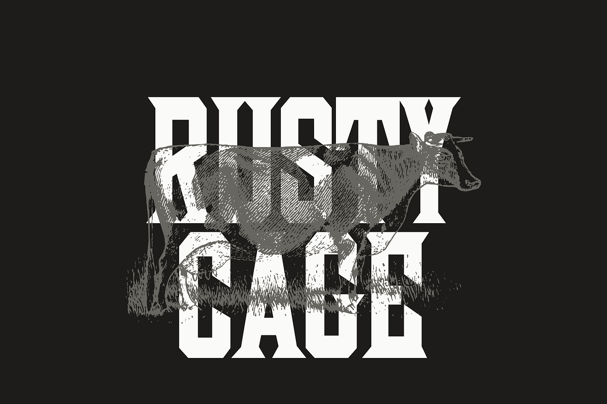 Rusty Cage, a Font by Pale Horse (Photo 2 of 5)