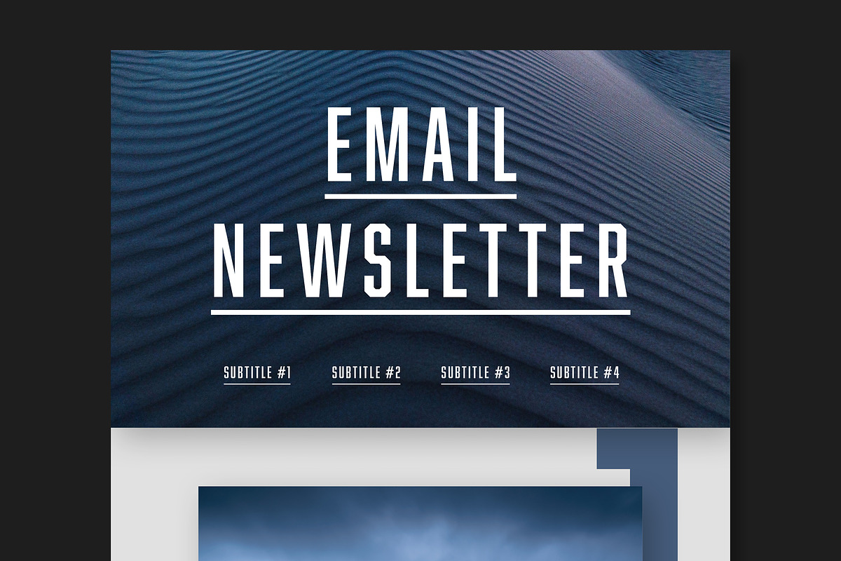 Email Newsletter Layout, an Email Template by tomsarraipodesign (Photo 2 of 2)