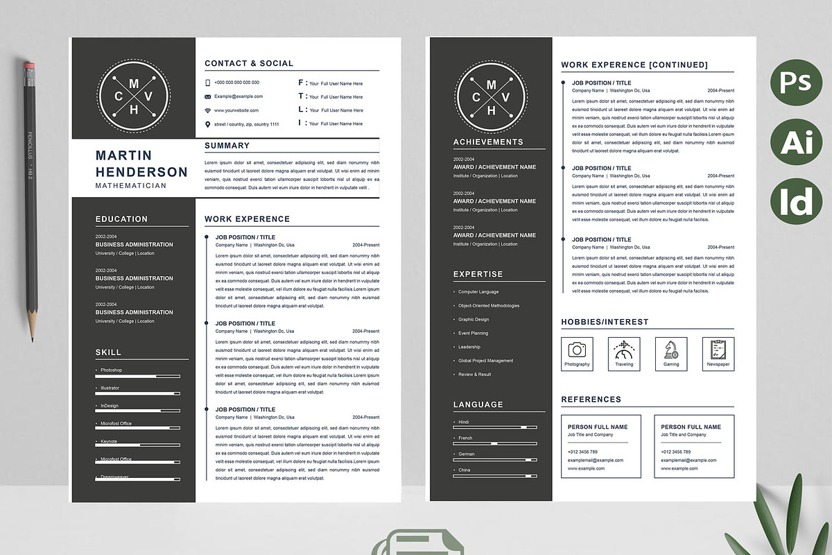 Creative Executive Resume, a Resume Template by Attractive Resume (Photo 2 of 3)