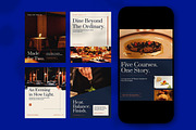 Fine Dining Instagram Post Pack, a Social Media Template by Pitchlook.Studio (Thumbnail 3 of 3)