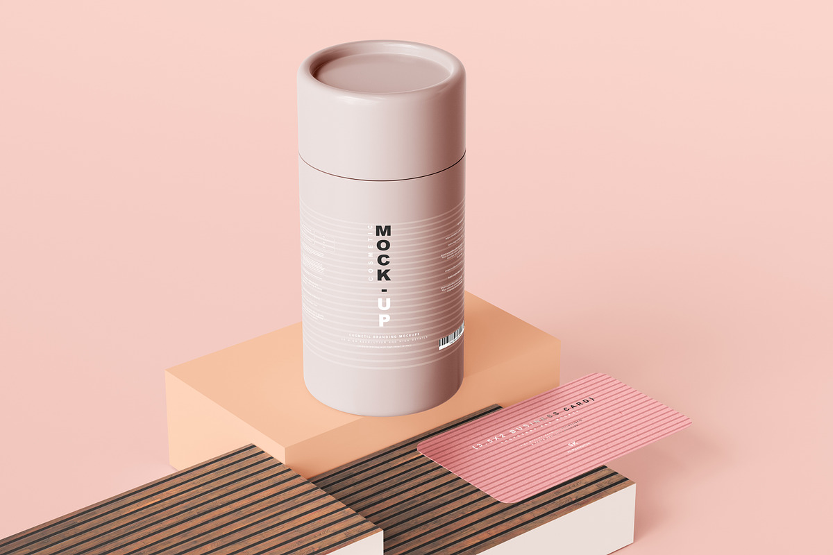 250+ Cosmetic Branding Mockup Bundle, a Cups & Container Mockup by pmvch (Photo 189 of 273)